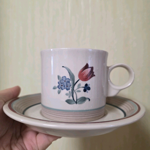 epoch - American Chintz 2조 빈티지 커피잔