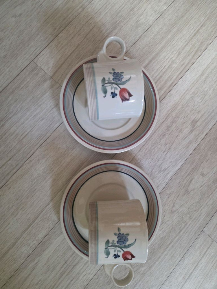 epoch - American Chintz 2조 빈티지 커피잔--4