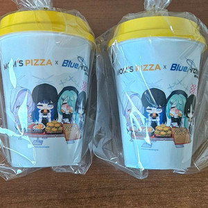 블루아카이브 맘스터치 콜라보 리유저블 컵