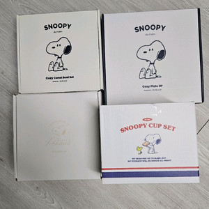새상품)스누피 식기 세트