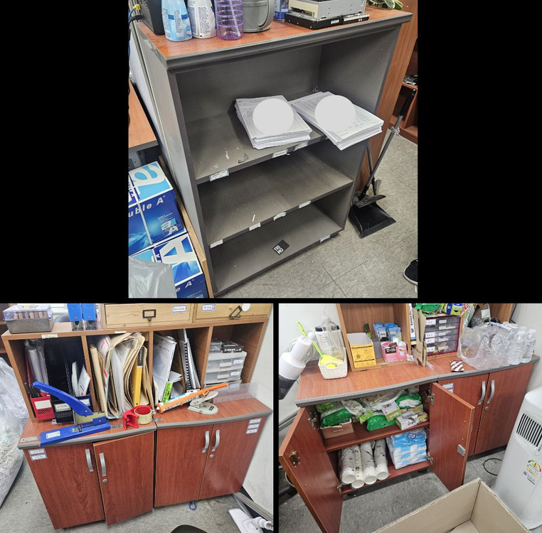 사무용 책상 의자 수납장 테이블 책장 판매합니다.--2