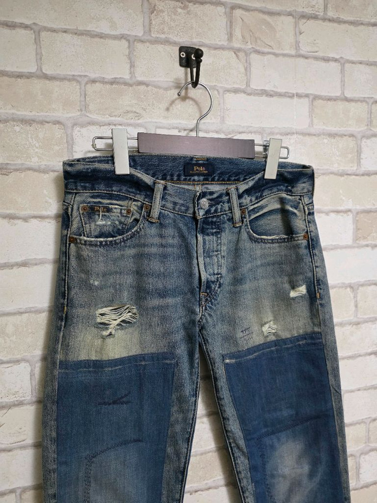 폴로 랄프로렌 리페어 패치 데님 류준열 헤링본 발마칸 무스탕 RRL 더블알엘 가죽 뉴스보이 이미지