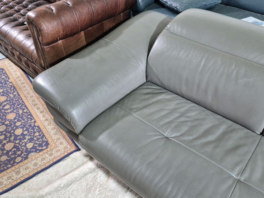 자코모 키프 슈렁큰 천연가죽 6인 카우치 소파(헤드업)--8