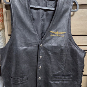 골드윙 바이크 소가죽 조끼 XL