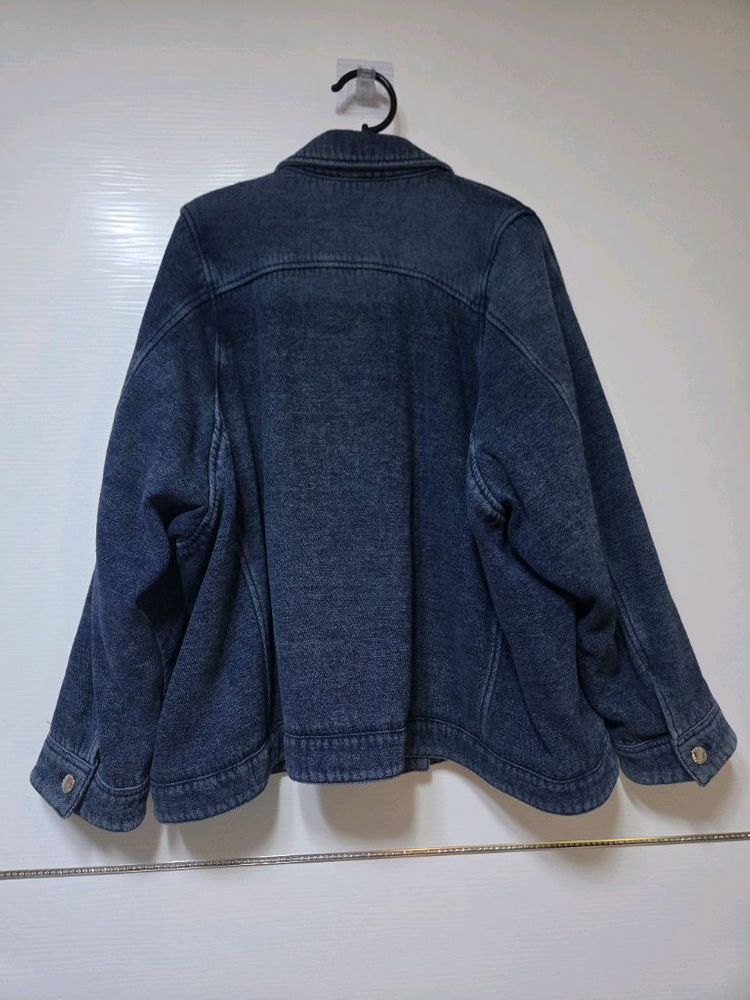 한섬 25fw신상 시스템 워시드 데님 패딩 자켓 55 (새것) 이미지