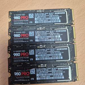 삼성 NVMe SSD 980 PRO 2TB 4개 세트 이미지