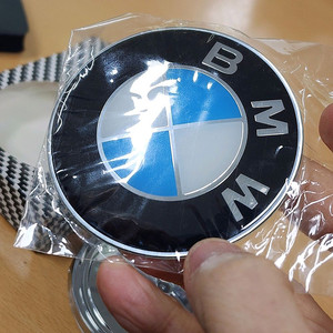 BMW 알로이 3D 로고 스티커 / 78mm