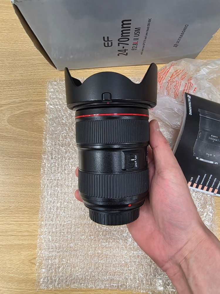 캐논24-70ii 신계륵 민트급렌즈팔아요필터포함--1