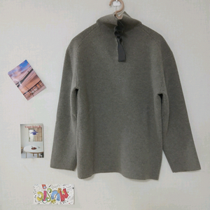 랑방 카라 집업니트