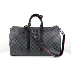 [중고명품다올] 루이비통 키폴 반둘리에 45 다미에 그라파이트 보스턴백 N41450