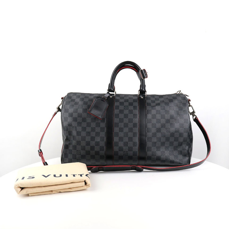 [중고명품다올] 루이비통 키폴 반둘리에 45 다미에 그라파이트 보스턴백 N41450 이미지