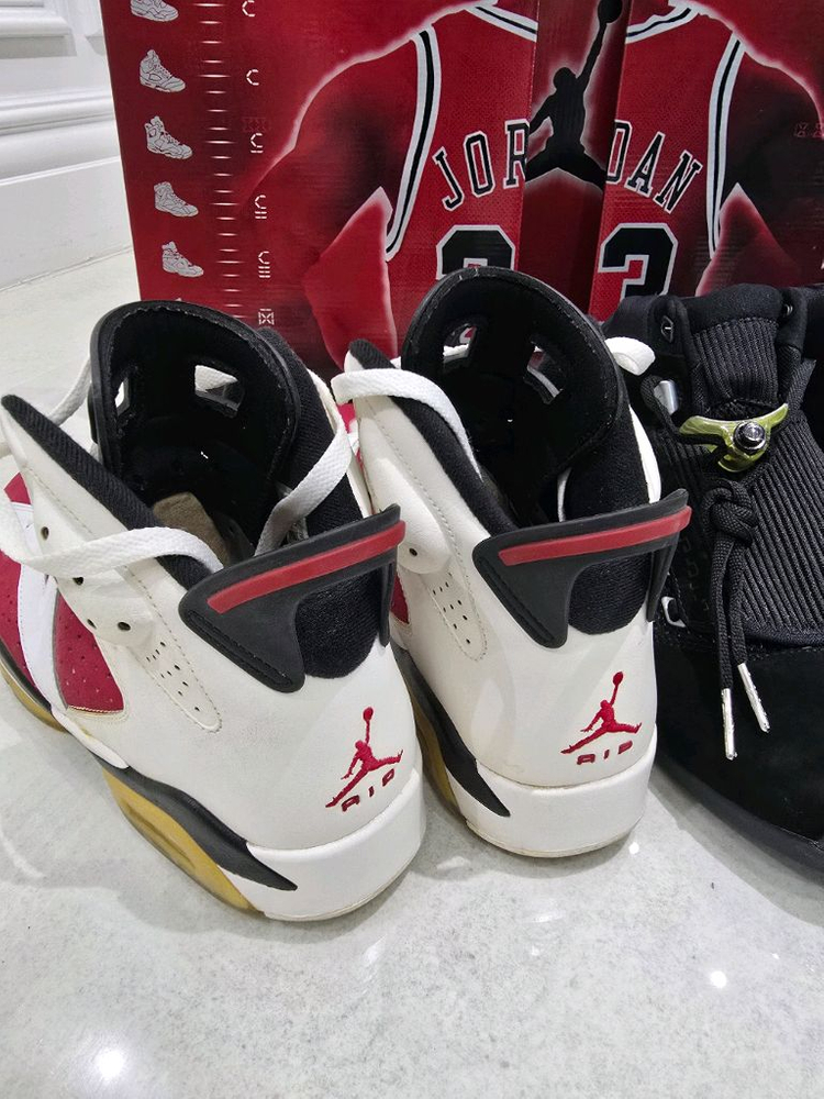 조던 카운트다운 팩 6중고+17NEW 280 6 카마인 17 올블랙 이미지