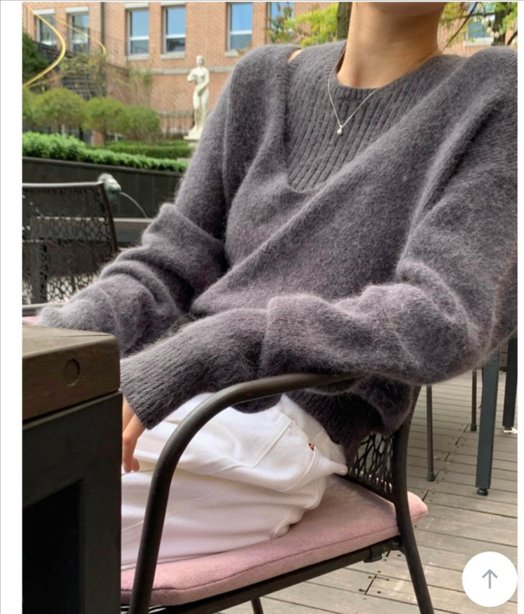 미뉴에트 시그니처 아망 레이어드 세트 앙고라 나시 니트 세트--3