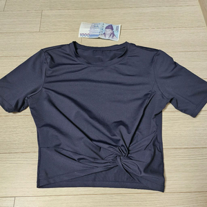 젝시믹스 꼬임 크롭티 네이비 M