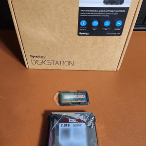 시놀로지DS218 + WD RED 2TB