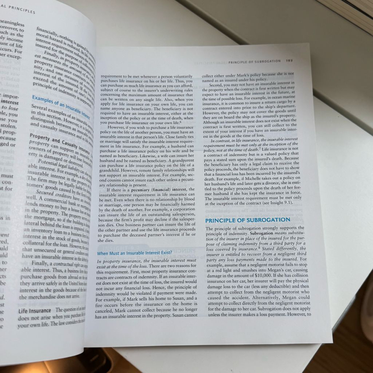 Principles of Risk Management and Insurance--1