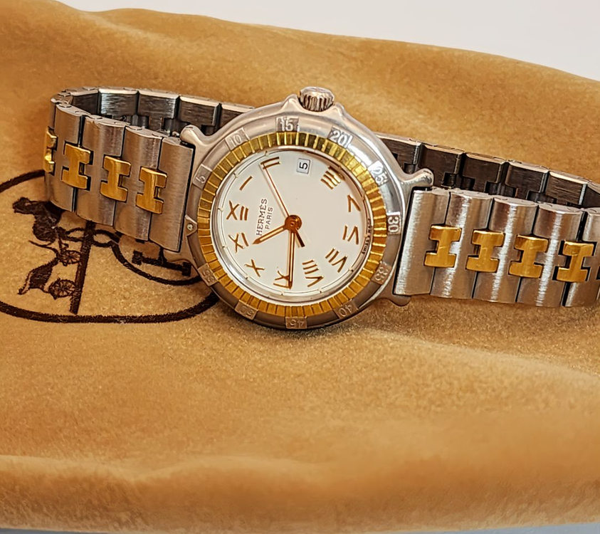 에르메스캡틴니모18k시계 정품 여성용--2