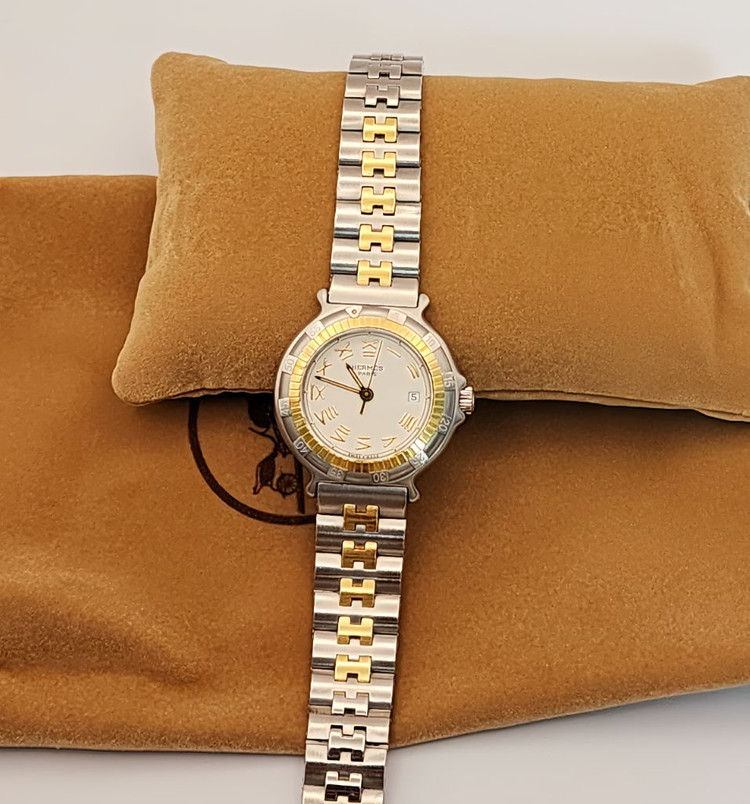 에르메스캡틴니모18k시계 정품 여성용--3