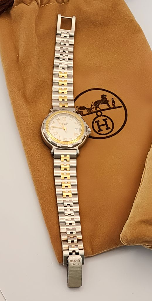 에르메스캡틴니모18k시계 정품 여성용--4