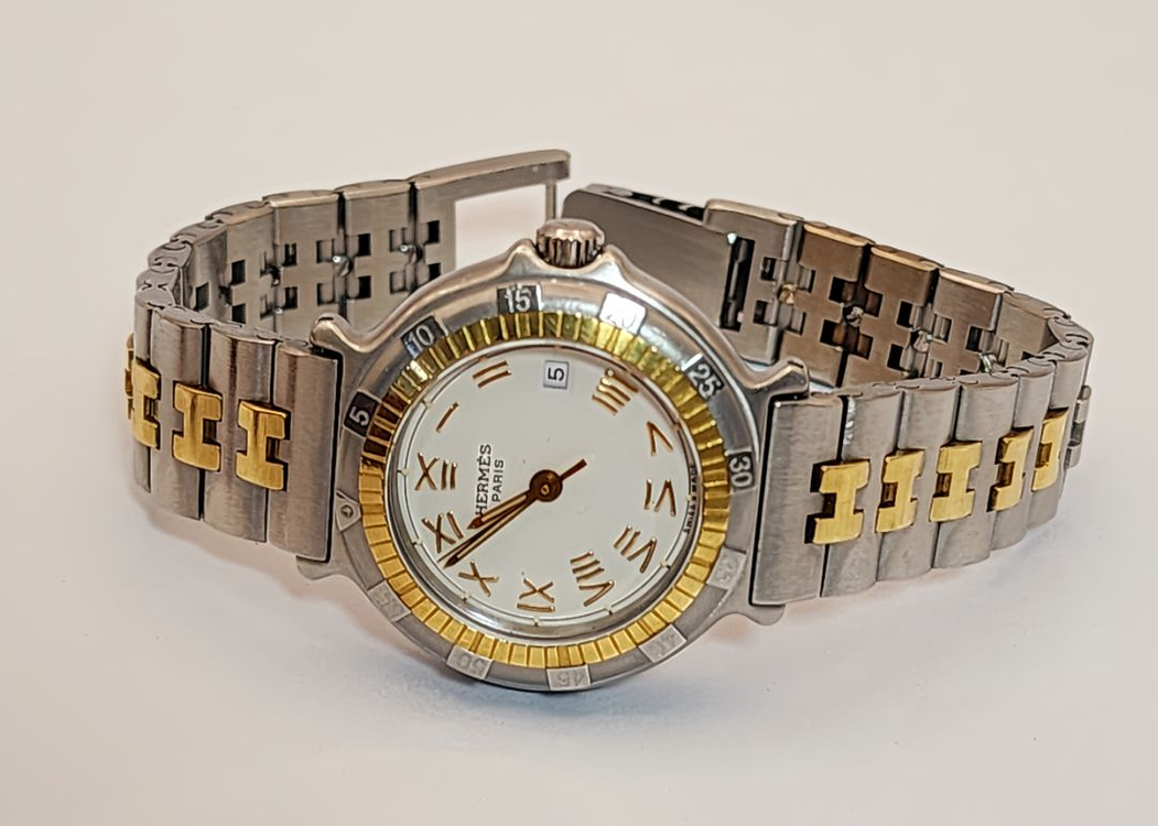 에르메스캡틴니모18k시계 정품 여성용--5