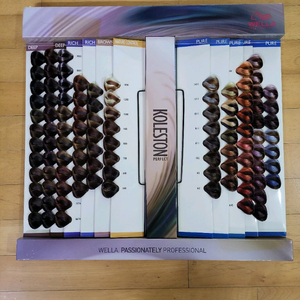 웰라 염색약 차트