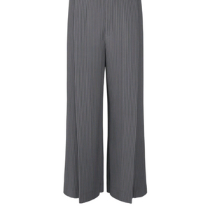 내림))옴므플리세 와이드팬츠 블랙/그레이 1사이즈 하-카-마