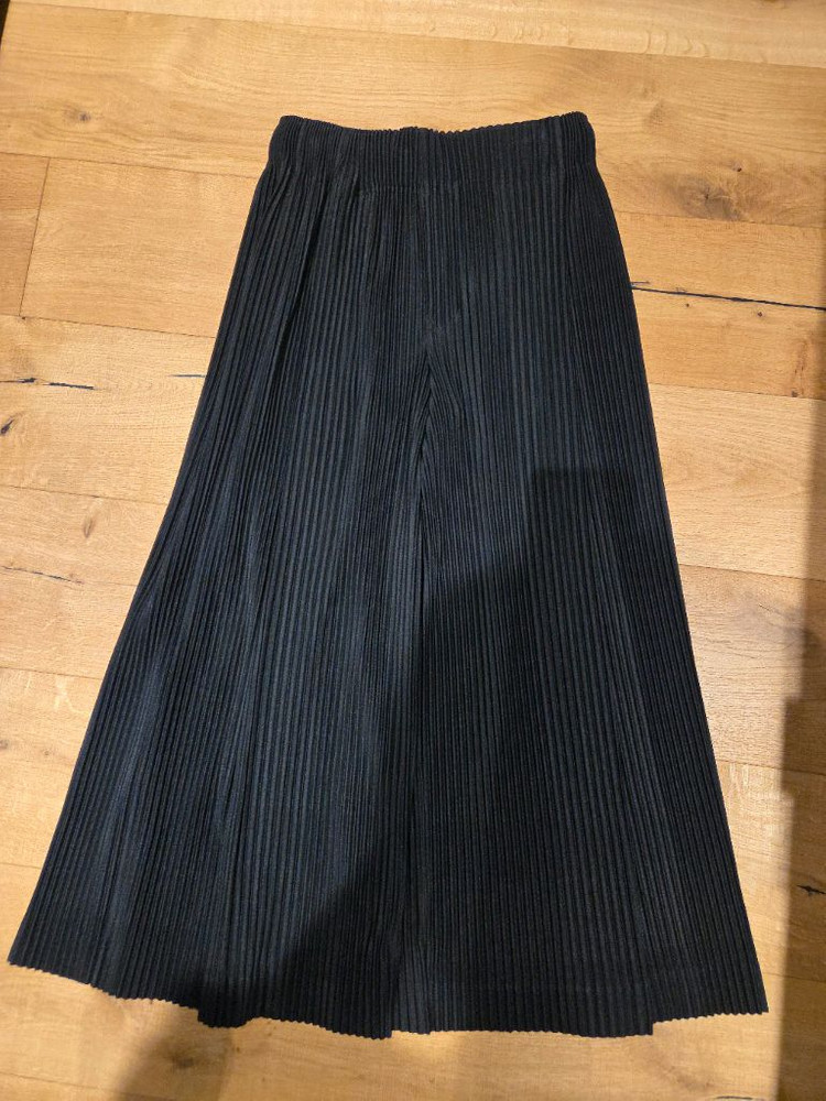 내림))옴므플리세 와이드팬츠 블랙/그레이 1사이즈 하-카-마--3