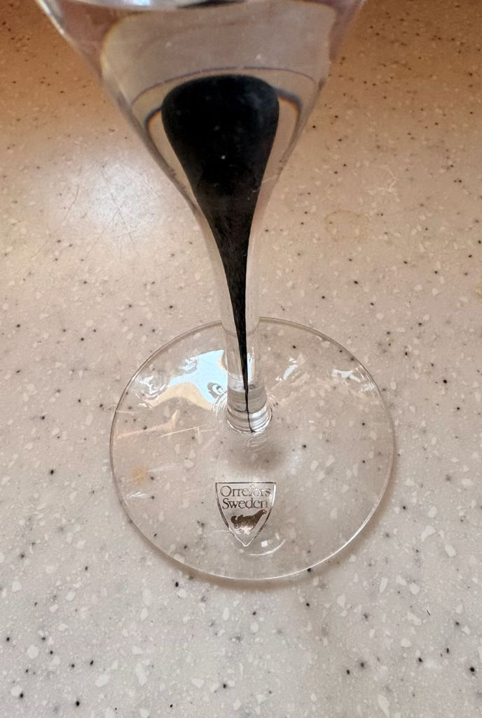 오레포스 인터메조 블랙 와인잔 2개 이미지