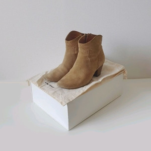 이자벨마랑 스웨이드 앵클 부츠 카멜 디커 37사이즈