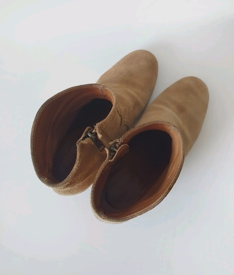 이자벨마랑 스웨이드 앵클 부츠 카멜 디커 37사이즈--6