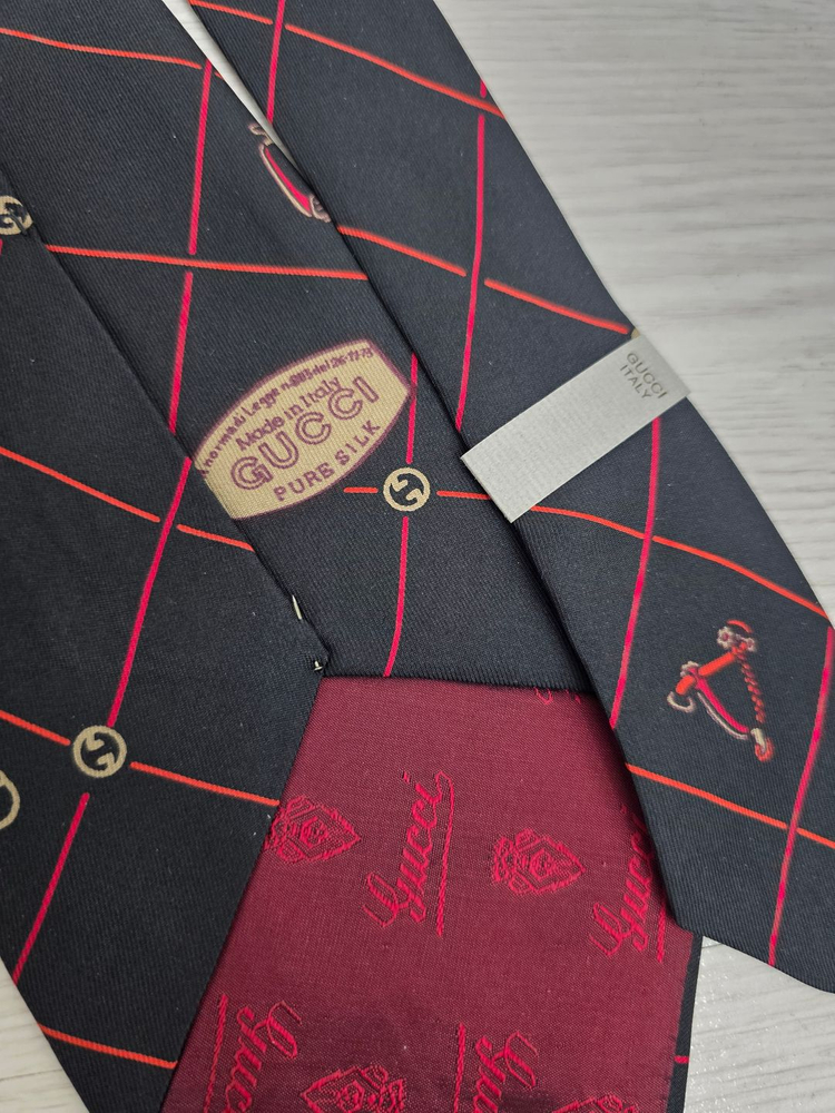 이태리 구찌 실크 넥타이 (미사용) 이미지