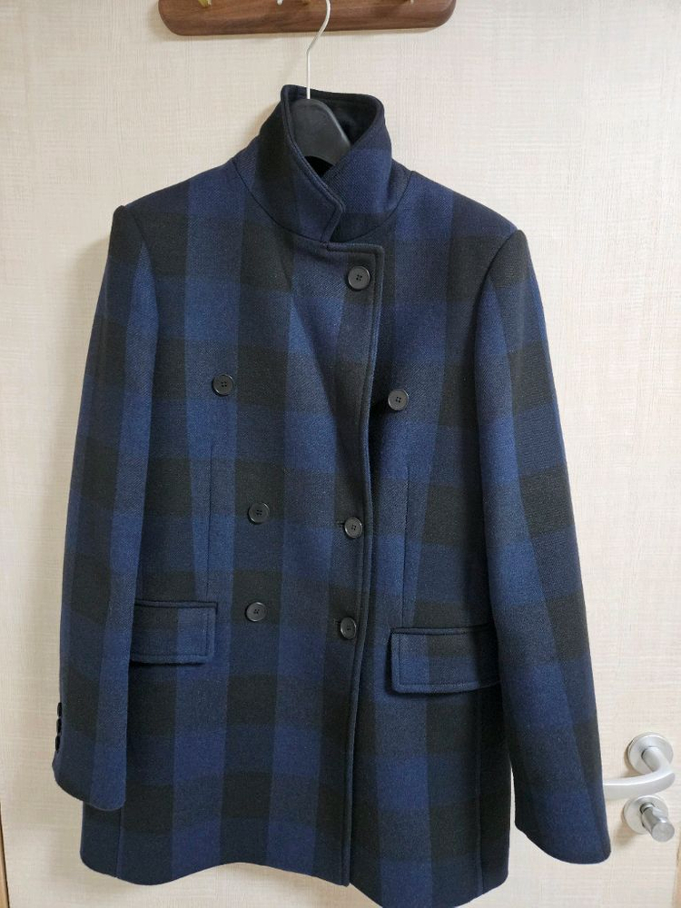 [마쥬] 체크 자켓 스타일 코트--4