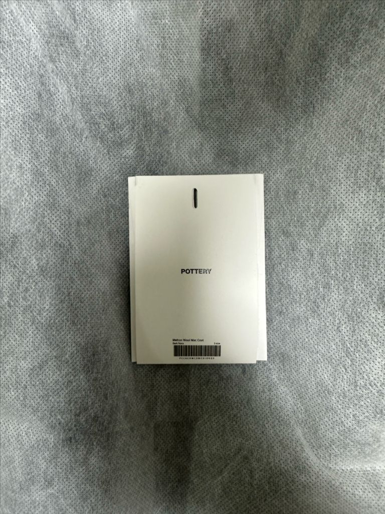 포터리 멜튼 울 맥코트(캐시미어울,택슈트케이스채 새상품급,다크네이비,3사이즈)--2