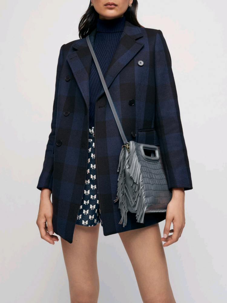 [마쥬] 체크 자켓 스타일 코트--1