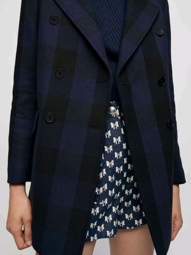 [마쥬] 체크 자켓 스타일 코트--2