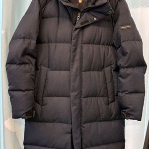 최종 할인) 버버리 블랙 구스 롱 패딩 코트 L