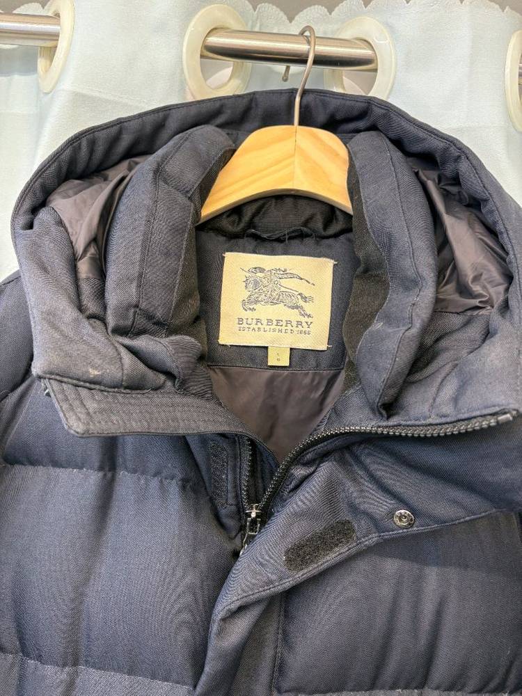 최종 할인) 버버리 블랙 구스 롱 패딩 코트 L--1