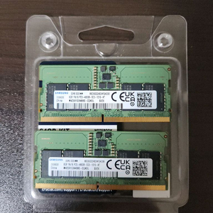 삼성 DDR5 4800 8GB 노트북 메모리 2개 일괄 판매합니다