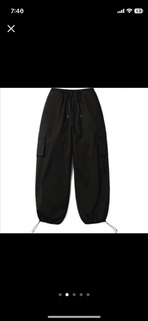 라퍼지스토어 유틸리티 카고 조거 팬츠 L 나일론 스트링 파라--1