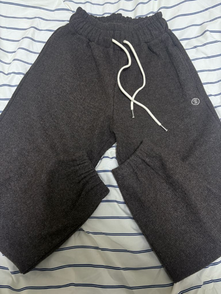 시엔느 심볼 니트 조거 브라운--1