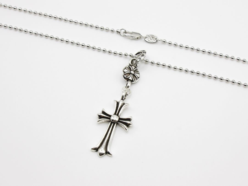 풀구성 크롬하츠 타이니 크로스 참 팬던트 목걸이 이미지