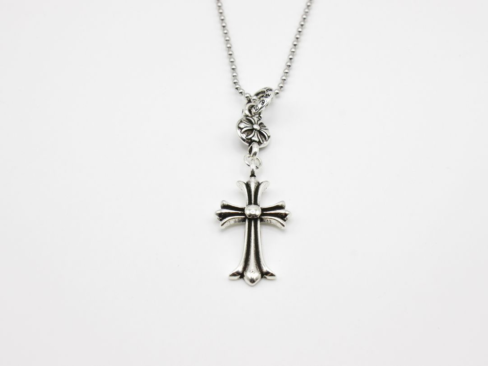풀구성 크롬하츠 타이니 크로스 참 팬던트 목걸이 이미지