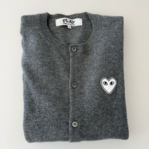 꼼데가르송 그레이 가디건 L