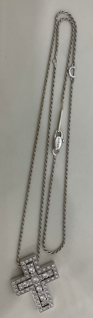 [L] 다미아니 벨에포크 화이트골드 목걸이 라지사이즈 다이아 펜던트 이미지