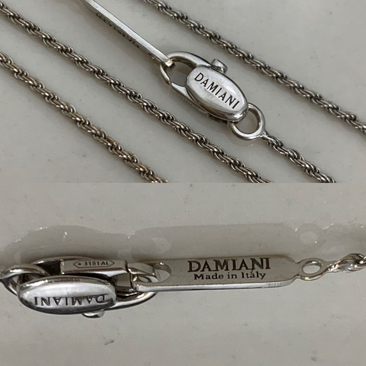 [L] 다미아니 벨에포크 화이트골드 목걸이 라지사이즈 다이아 펜던트 이미지