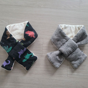 유아동 끼우는 목도리 2set