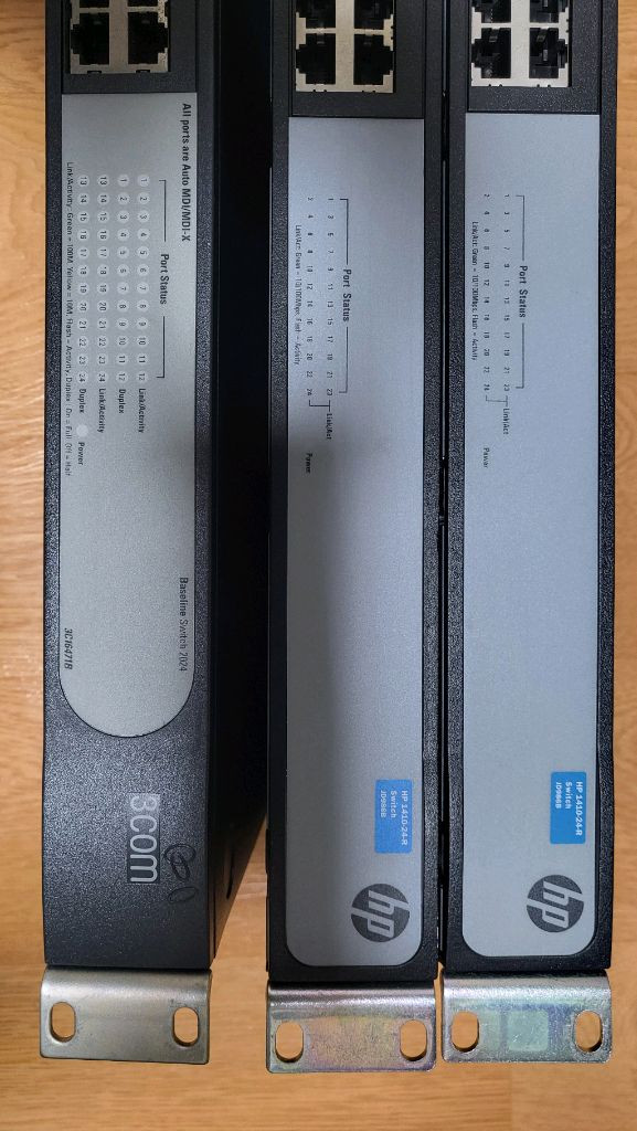 HP 1410-24-R 스위칭 허브 3Com 24포트 네트워크 스위치 3대 세트--1