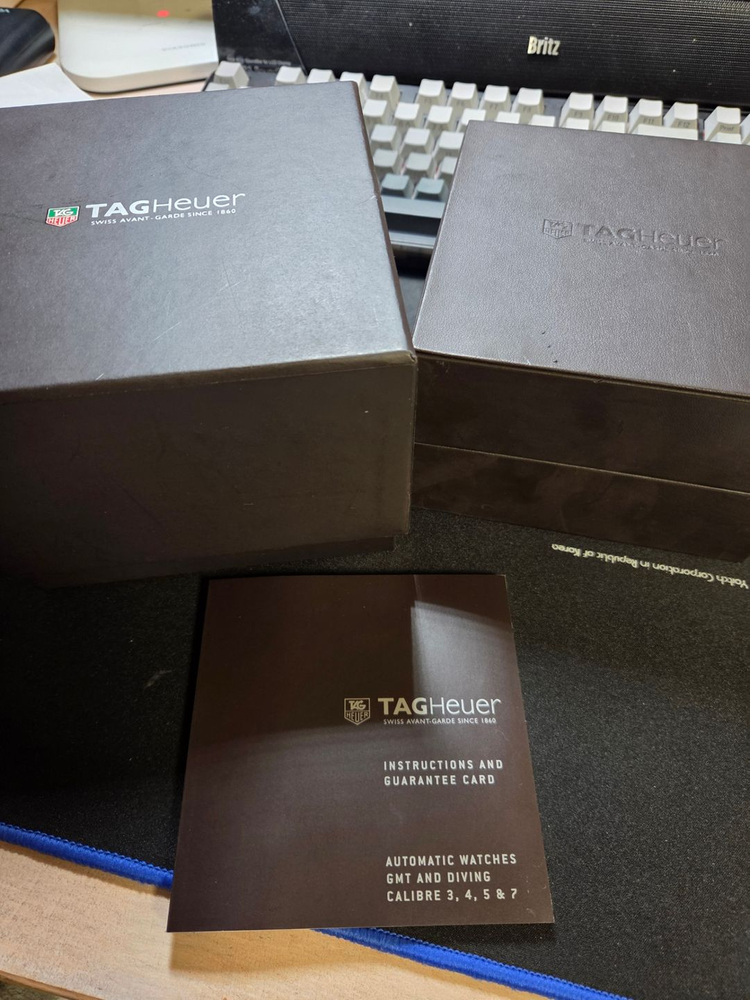 태그호이어 링크 칼리버7 42mm 오토 블랙 풀세트 + 워치 와인더 세트 이미지