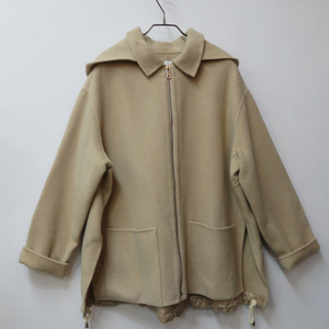 EDITION 에디션 헤링본 오버핏 핸드메이드 후드 코트