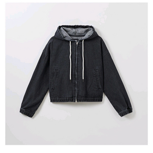 스파오 후디 데님 자켓 새옷